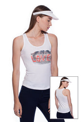 Deep round neck original women t-shirt with print in Street Art style. You will enjoy wearing it in summer. The color of tee shirt is white, fabric - Single Jersey 100% Organic ring-spun Combed Cotton 120 GSM. Medium Fit. Brand Urbanik Art. Manufactured in France.