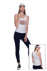 Deep round neck original women t-shirt with print in Street Art style. You will enjoy wearing it in summer. The color of tee shirt is white, fabric - Single Jersey 100% Organic ring-spun Combed Cotton 120 GSM. Medium Fit. Brand Urbanik Art. Manufactured in France.